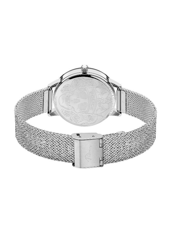 POLICE Women's Bagan Black Dial Silver Stainless Steel Bracelet Analog Watch - 36Mm - Image 3