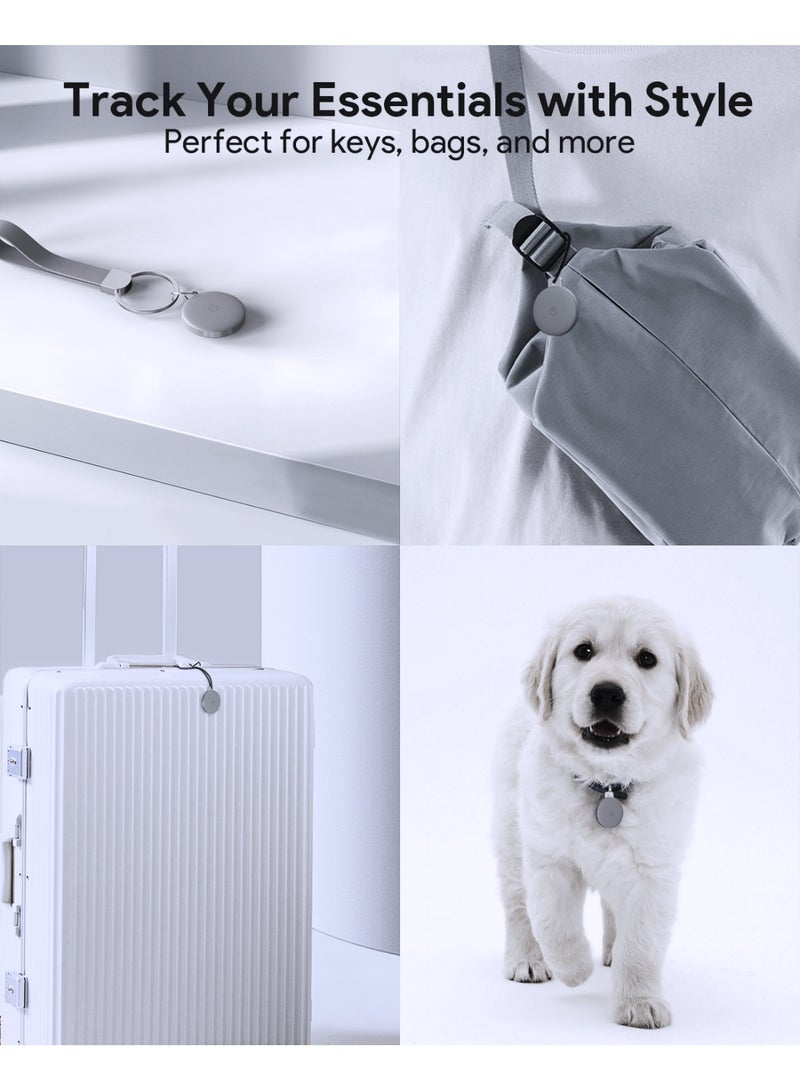 Aukey Track Mate, Smart Bluetooth Tracker, Replaceable Battery, 6 Month Battery Life TM-10 - Grey - Image 2