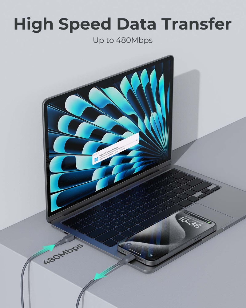 Circlit Blink 60W Lite Cable 2m. DTY Braided USB-C to USB-C - CB-DCC064 - Grey - https://f.nooncdn.com/p/pnsku/N70261586V/45/_/1768479727/6c9da07a-133c-44ac-b37b-22436e6446be.jpg