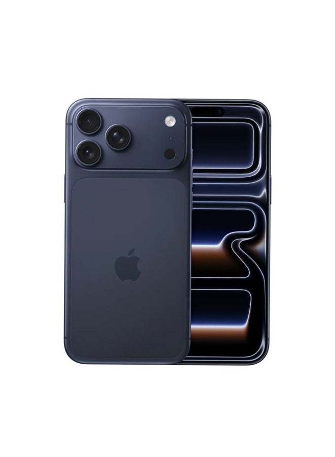 ابل  iPhone 17 Pro Max 256 GB Deep Blue 5G (Nano eSim only) With FaceTime - Middle East Version - Image 1