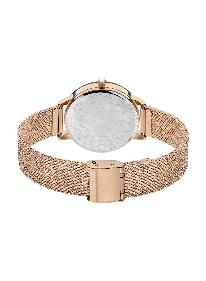 POLICE Women's Bagan Black Dial Black Stainless Steel Bracelet Analog Watch - 36Mm - Image 3