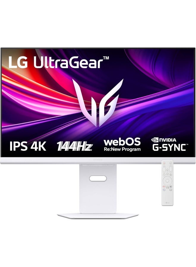 إل جي UltraGear 32G810SA-W شاشة ألعاب ذكية 32 بوصة بدقة 4K UHD ومعدل تحديث 144Hz ونظام webOS - Image 1