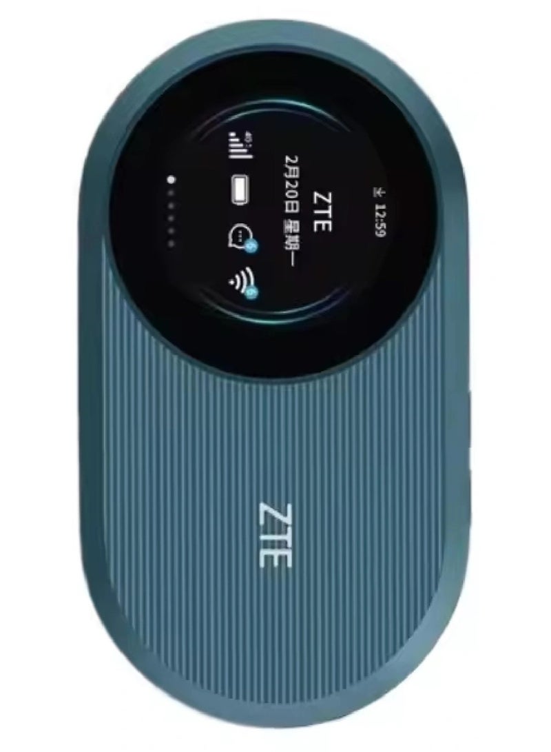 ZTE Wireless Mobile WI-FI Router Pro Unlock,WiFi 6 Up to 287Mbps,9 Hour Battery Life,WPS,32 Devicees, Plug and Play Sim Card Slot And Type C Port,TDRA Approved blue - Image 1