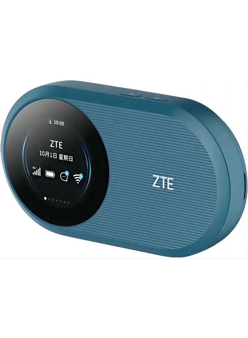 ZTE Wireless Mobile WI-FI Router Pro Unlock,WiFi 6 Up to 287Mbps,9 Hour Battery Life,WPS,32 Devicees, Plug and Play Sim Card Slot And Type C Port,TDRA Approved blue - Image 2