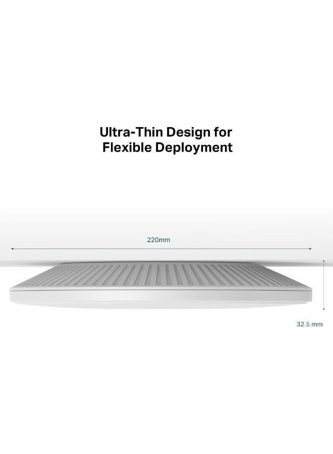 تي بي لينك نقطة وصول واي فاي 7 مثبتة على السقف BE9300 مع تقنية ثلاثية النطاق ومنفذ PoE بسرعة 10G - Image 5