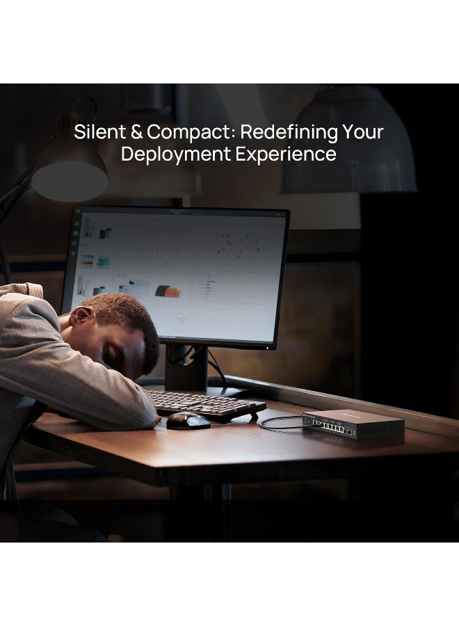 تي بي لينك SG2210XMP-M2 أومادا مفتاح ذكي 8 منافذ 2.5GBASE-T مع 2 منفذ 10GE SFP+ و PoE+ - Image 5