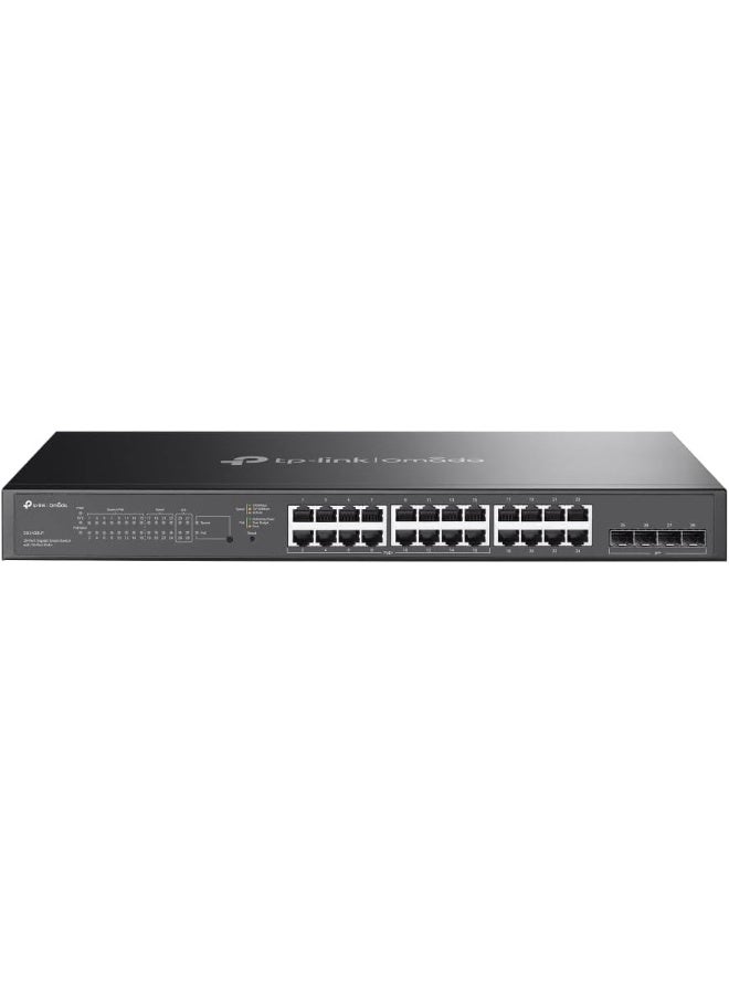 تي بي لينك SG2428LP 28-Port Gigabit PoE Switch with 16 PoE+ Ports and Cloud Management Black - Image 1