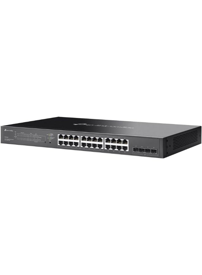 تي بي لينك SG2428LP 28-Port Gigabit PoE Switch with 16 PoE+ Ports and Cloud Management Black - Image 3