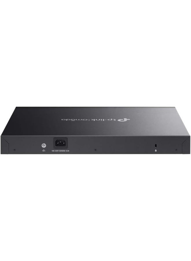 تي بي لينك Omada 28-Port Gigabit Easy Managed Switch with 24 PoE+ Ports black - Image 2