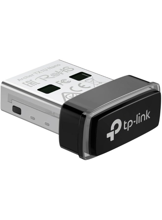 تي بي لينك محول USB Archer TX1U Nano AX300 Mbps Wi-Fi 6 - تصميم مدمج وسهل الاستخدام لنظامي Windows وLinux - Image 2