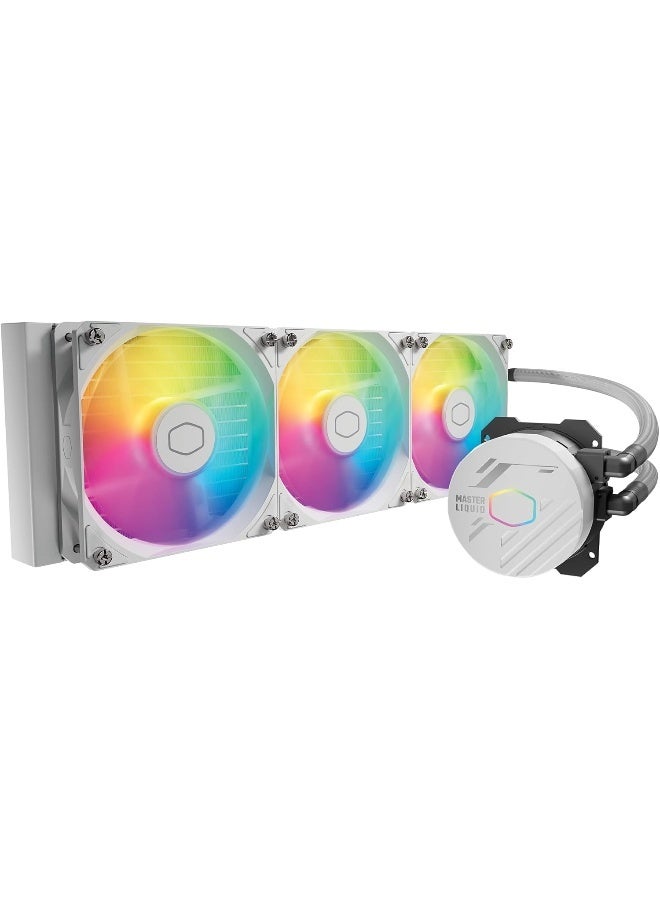 كولر ماستر ماستر ليكويد 360L كور وايت 360 مم مبرد سائل مغلق AIO - Image 1