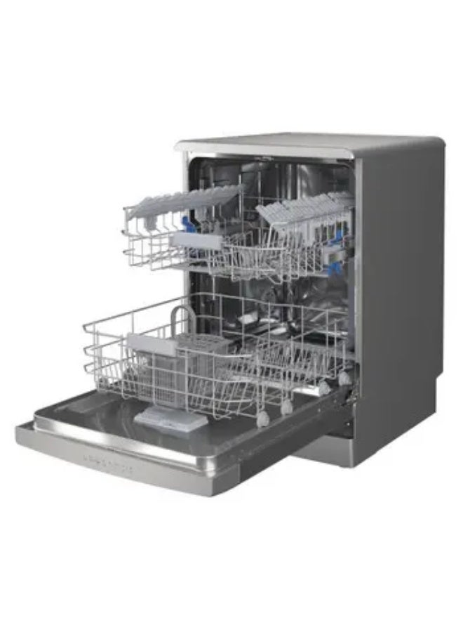 Indesit Dishwasher , 14 Persons Grey - DFO 3C23 AX DFO3C23AX silver - Image 3