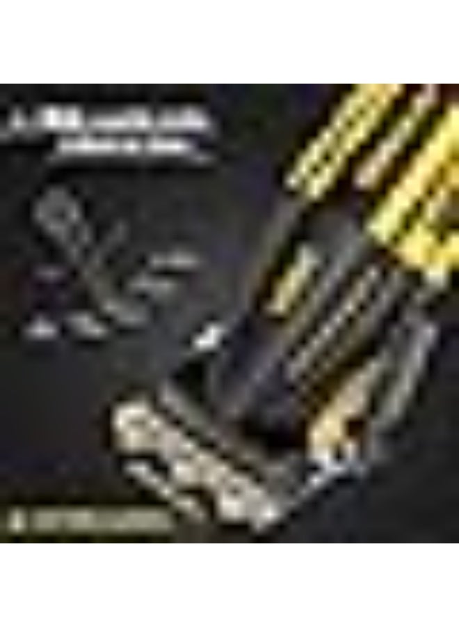 VGR 285 Fresh Feed Men's Shaver, Professional 9000 RPM Hair Clipper, Mini Lightweight Versatile Cordless Shaver with 6 Magnetic Guide Combs, LED Display yellow - Image 2