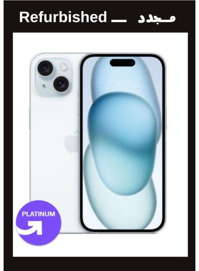 Apple IPhone 15 128GB 6R Single Blue , Local Warranty |Platinum Grade| UPGRADE Refurbished