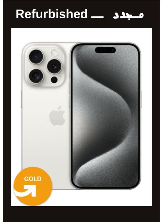 Apple IPhone 15 Pro Max 256GB 6R Single White Titanium , Local Warranty |Gold Grade | UPGRADE Refurbished