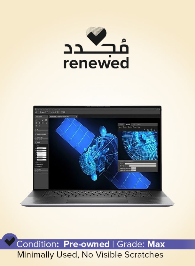ديل Renewed - Precision 5750 Laptop With 17.3-Inch Workstation Full HD Display, Core i7-10750H Processor/32GB RAM/512GB SSD/NVIDIA Quadro Graphics Card/Windows 10 Pro English Gray - Image 1