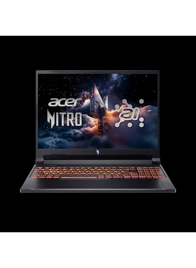 ANV16-42-R309 Nitro V 16 AI, 16" WUXGA IPS 180Hz Display, AMD Ryzen 5 240, 16GB RAM 512GB SSD , NVIDIA GeForce RTX 5050 8GB, Eng K/b,  Win 11 Home English Shale Black