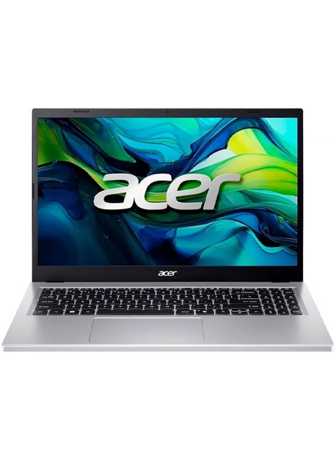 Acer ASPIRE GO AG15-21PT-R5GQ Laptop, 15.6″  FHD IPS Slimbezel Touch, RYZEN 5-7520U, 8GB RAM, 512GB SSD, ENG K/B, WIN11 HOME English Pure Silver - Image 1