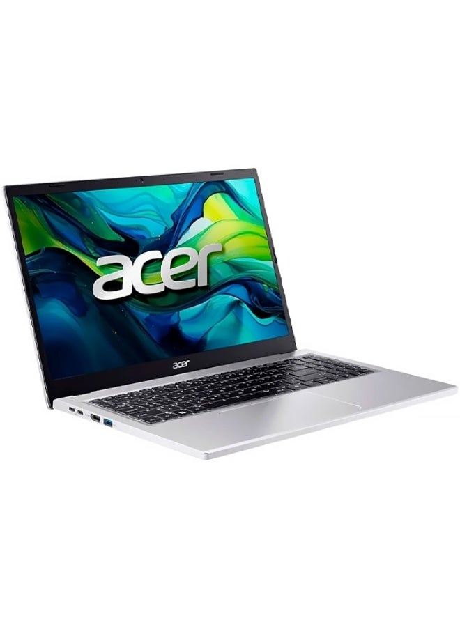 Acer ASPIRE GO AG15-21PT-R5GQ Laptop, 15.6″  FHD IPS Slimbezel Touch, RYZEN 5-7520U, 8GB RAM, 512GB SSD, ENG K/B, WIN11 HOME English Pure Silver - Image 2