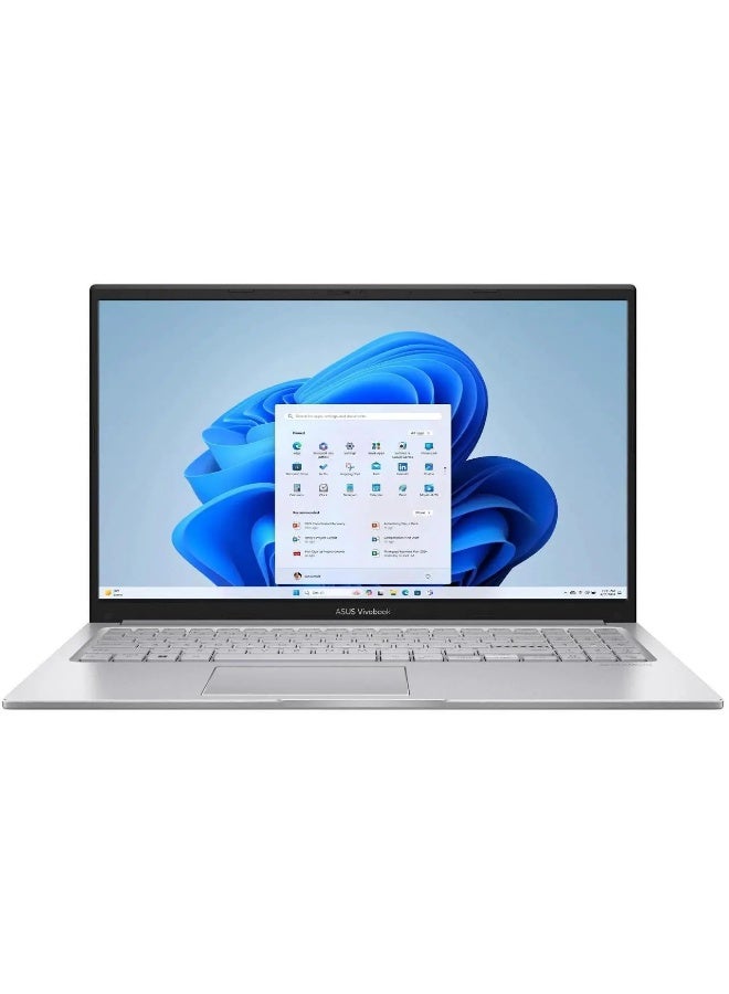 ASUS Vivobook F1504VAP-WH56 Laptop, 15.6 FHD IPS Display, Intel Core 5 120U, 16GB RAM, 512GB SSD, Intel UHD Graphics, Window 11 Home English Cool Silver - Image 1