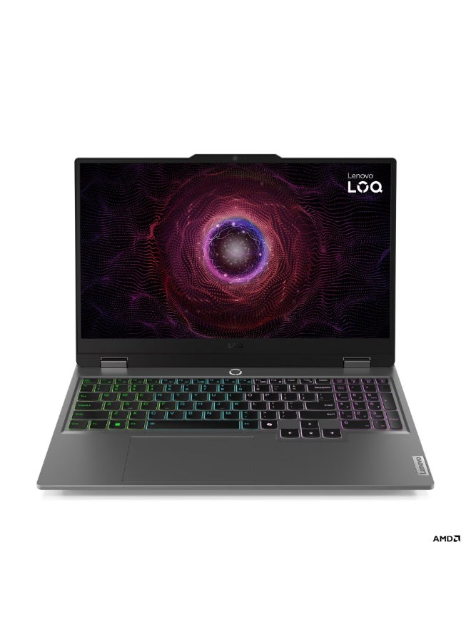 Lenovo LOQ 15ARP9 Gaming (2023) Laptop –  15.6inch FHD , AMD Ryzen 5-7235HS,12GB RAM,  512GB SSD, 6GB NVIDIA GeForce RTX 4050 Graphics, English Keyboard, Windows 11 Home English Luna Grey - Image 1