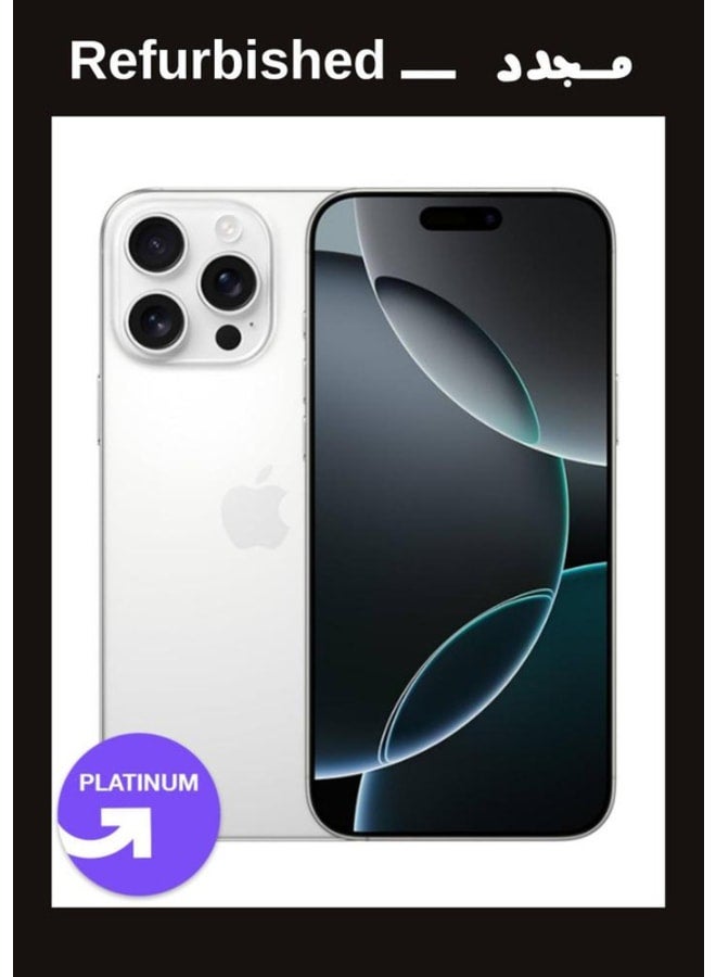 Apple Iphone 16 Pro Max 256GB White Titanium Single , Local Warranty |Platinum Grade| UPGRADE Refurbished
