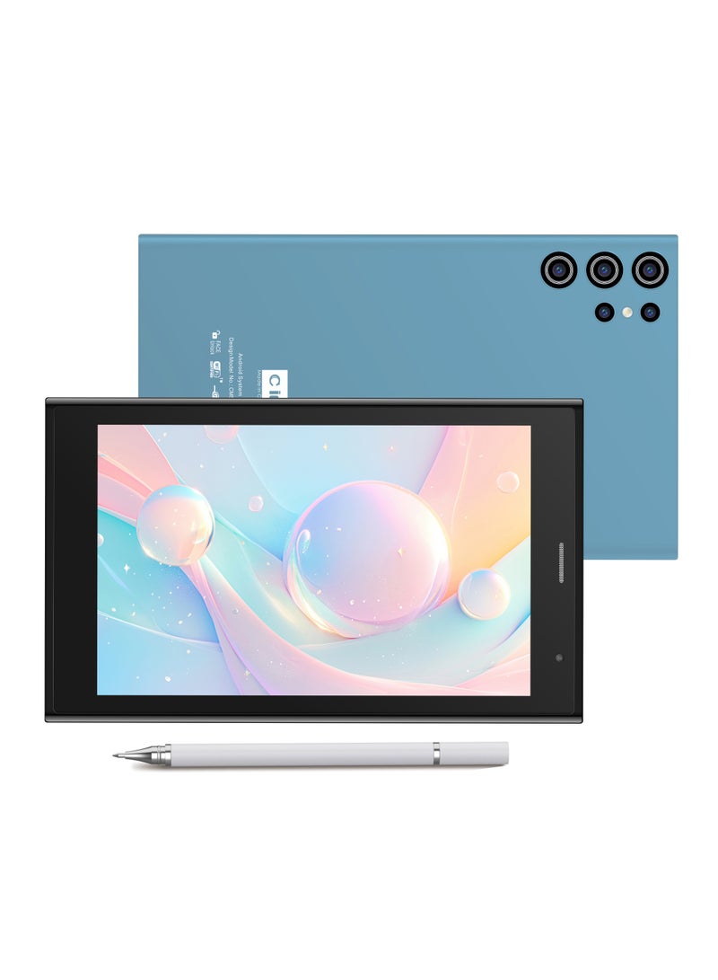 C idea 7-Inch Incell Screen Smart Kids Tablet CM524 Ultra Single SIM 8GB RAM 256GB ROM 5G LTE Wi-Fi and GPS Quad Core with Stylus Pen - Blue - Image 1