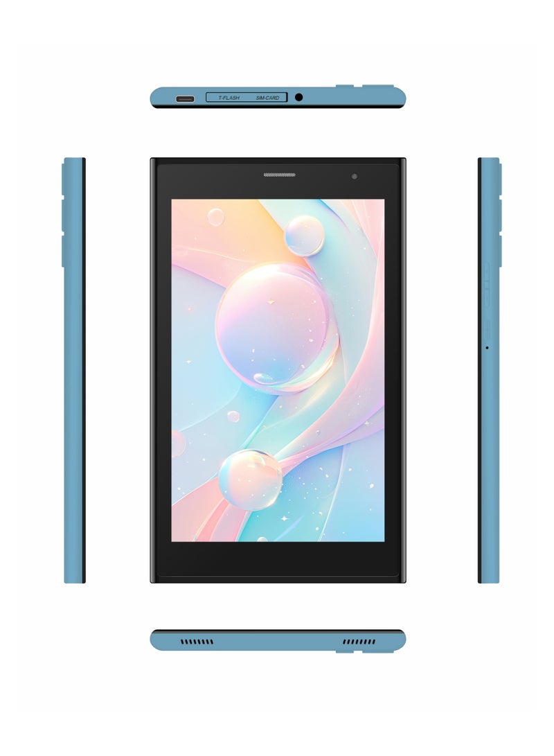 C idea 7-Inch Incell Screen Smart Kids Tablet CM524 Ultra Single SIM 8GB RAM 256GB ROM 5G LTE Wi-Fi and GPS Quad Core with Stylus Pen - Blue - Image 2