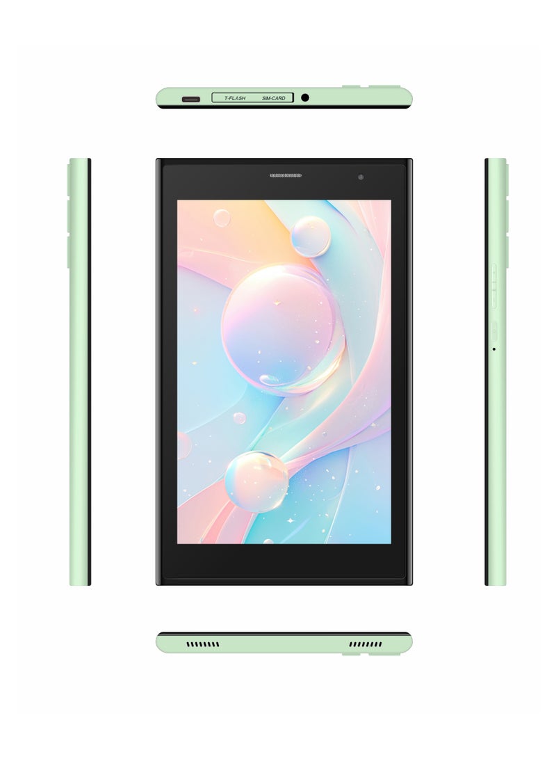 C idea 7-Inch Incell Screen Smart Kids Tablet CM524 Ultra Single SIM 8GB RAM 256GB ROM 5G LTE Wi-Fi and GPS Quad Core with Stylus Pen - Green - Image 2