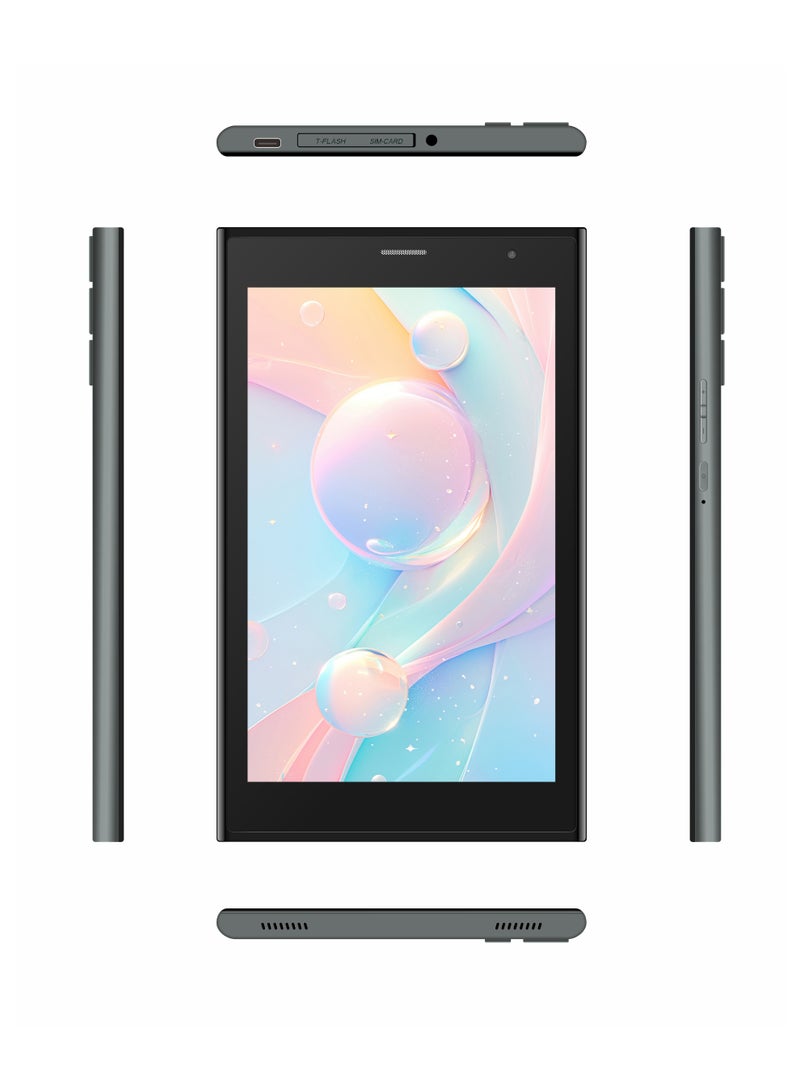 C idea 7-Inch Incell Screen Smart Kids Tablet CM524 Ultra Single SIM 8GB RAM 256GB ROM 5G LTE Wi-Fi and GPS Quad Core with Stylus Pen - Gray - Image 2