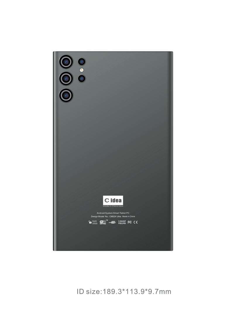 C idea 7-Inch Incell Screen Smart Kids Tablet CM524 Ultra Single SIM 8GB RAM 256GB ROM 5G LTE Wi-Fi and GPS Quad Core with Stylus Pen - Gray - Image 3