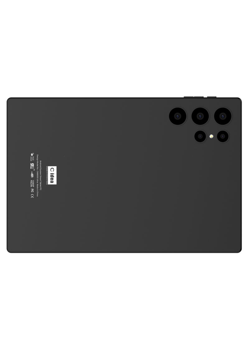 C idea CM9000 Ultra 10-Inch Incell Smart Tablet with Touch-Sensitive Keyboard 8GB RAM 1TB ROM Dual Camera Single SIM 5G LTE Wi-Fi GPS Android 15 Tablet For Students – Black - Image 3