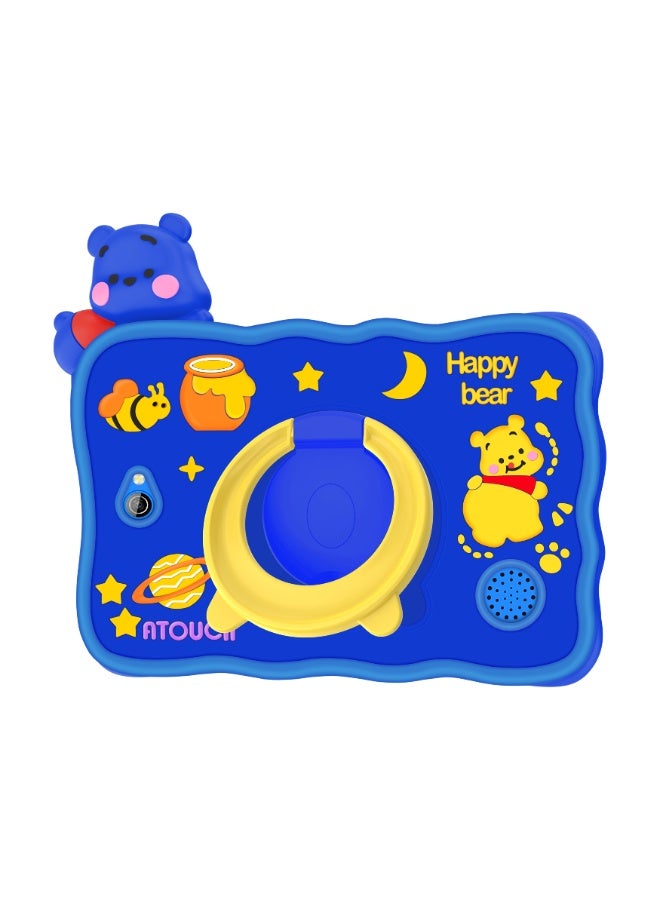 ATOUCH 7.85-inch Incell Screen Kids Smart Learning Tablet KC64 Plus 12GB RAM 256GB ROM Dual Sim 5G Network Built-in 360° Stand with Silicone Case And Portable Bag - Blue - Image 2