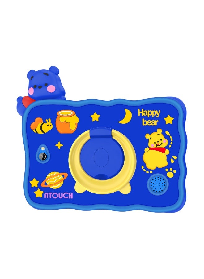 ATOUCH 7.85-inch Incell Screen Kids Smart Learning Tablet KC64 Plus 12GB RAM 256GB ROM Dual Sim 5G Network Built-in 360° Stand with Silicone Case And Portable Bag - Blue - Image 3