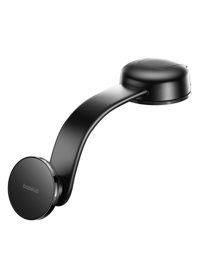 Baseus OS-Baseus PrimeTrip C02 Magnetic Car Mount – Strong Suction Cup Phone Holder, 360° Rotation, Universal Compatibility, Cosmic Black – Secure Hands-Free GPS & Calls for Dashboard/Windshield Grey - Image 1