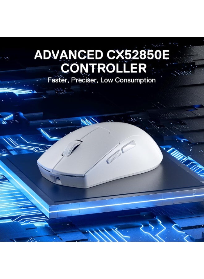 ريدراجون ماوس الألعاب اللاسلكي M918 PRO بثلاثة أوضاع، وزن 49 جرام، دقة 26K DPI، ماوس مخصص للاعبين مع تصميم مريح، أزرار قابلة للبرمجة بالكامل، البرنامج يدعم تخصيص الأزرار وDPI. - Image 4