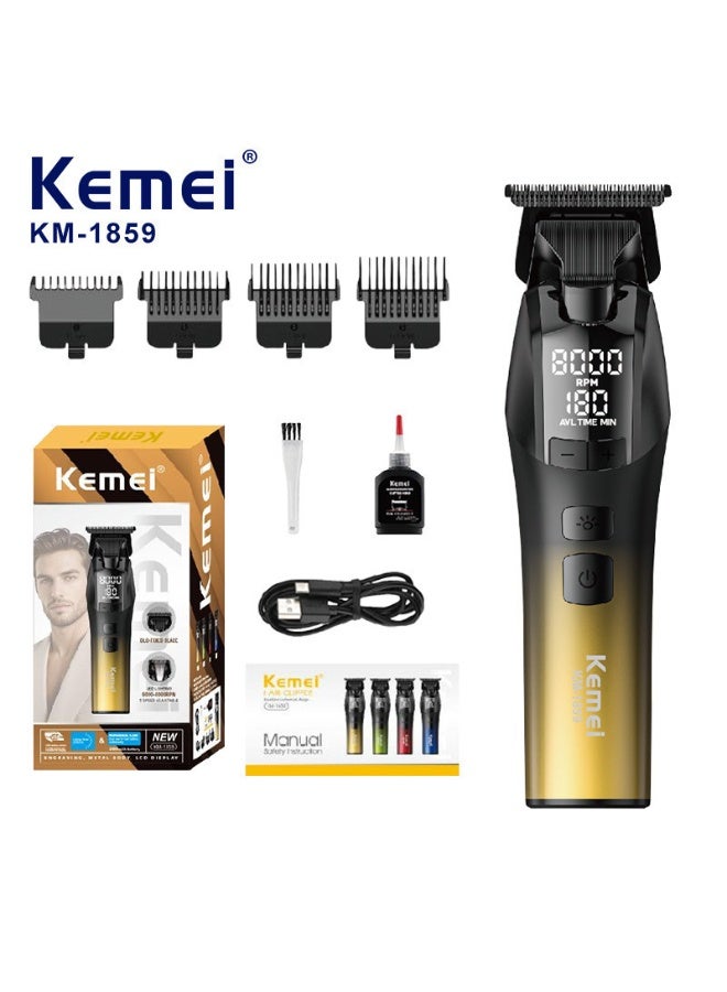 KEMEI KM-1859 - Professional rechargeable electric shaver for men - Image 1