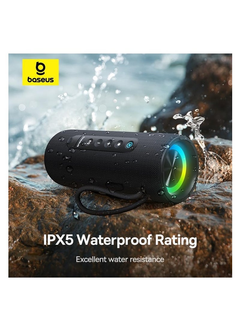 بيسوس OS-Baseus AeQur VO20 Portable Wireless Speaker Cluster Black - Image 2