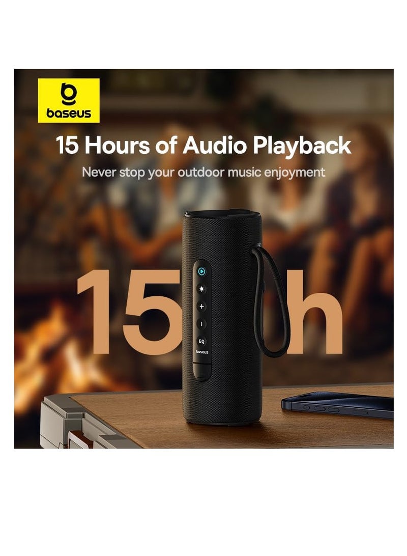 بيسوس OS-Baseus AeQur VO20 Portable Wireless Speaker Cluster Black - Image 3