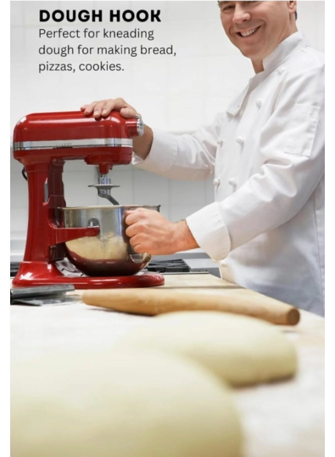 Admiral 3-in-1 Multifunction Stand Mixer, 1800W High-Power Kitchen Machine with 7L Stainless Steel Bowl, Glass Blender Jug, Meat Grinder Attachment, Full Metal Gear System, and 8-Speed Control with Pulse – Red Model Number ADSM7SS15 7 L 1800 W ADSM7SS15 red - Image 3