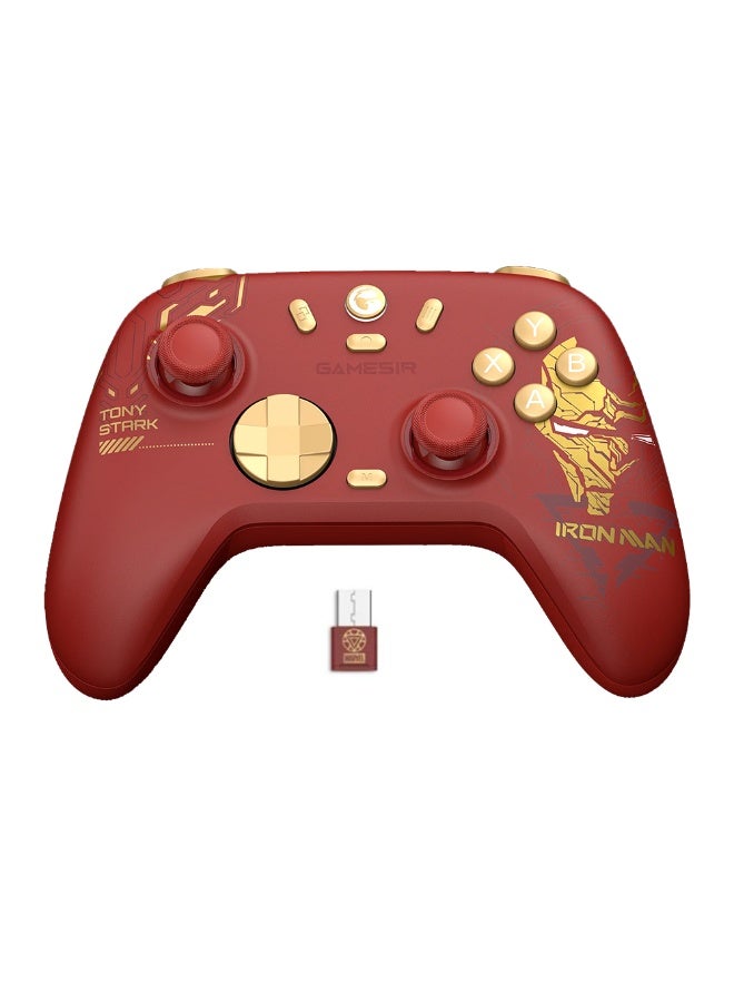 GameSir Nova 2 Lite Wireless Gamepad – Iron Man Limited Edition | Bluetooth & 2.4G Multiplatform Controller for PC/Switch/Android/iOS with Hall Effect Joysticks & Triggers - Image 1
