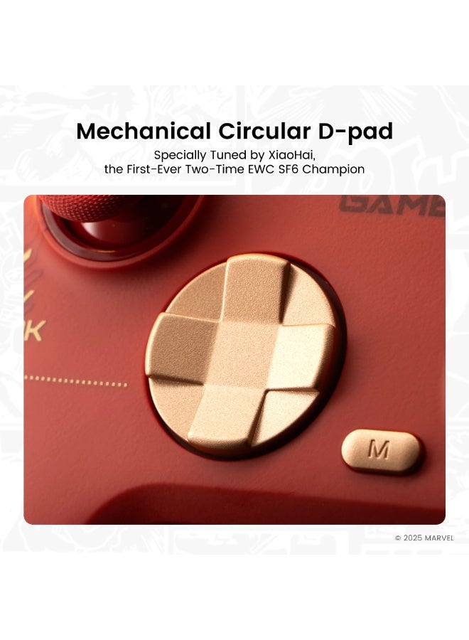 GameSir Nova 2 Lite Wireless Gamepad – Iron Man Limited Edition | Bluetooth & 2.4G Multiplatform Controller for PC/Switch/Android/iOS with Hall Effect Joysticks & Triggers - Image 5