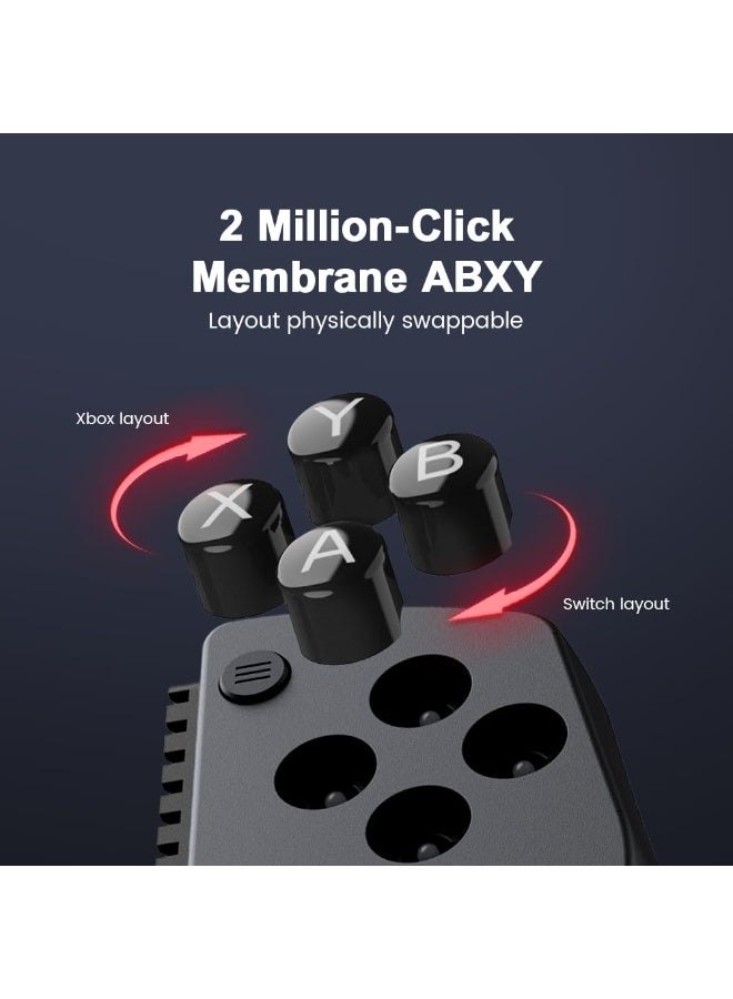 جيم سير وحدة تحكم الألعاب المحمولة اللاسلكية بلوتوث X5s | عصا تحكم بتأثير هول، وحدة تحكم خفيفة الوزن للهواتف لأجهزة Switch 2/Switch/Android/iPhone/iPad Mini - Image 4