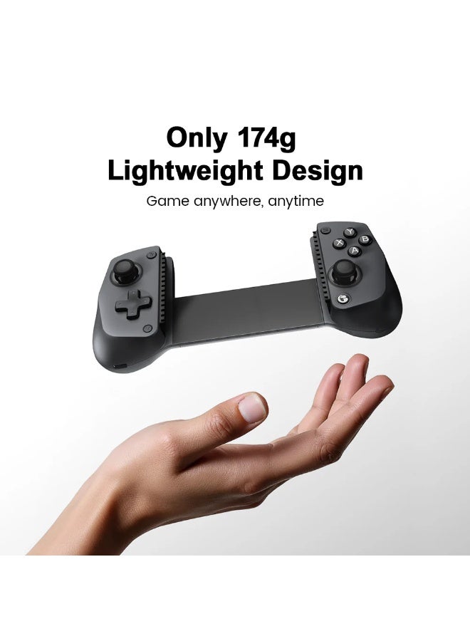 جيم سير وحدة تحكم الألعاب المحمولة اللاسلكية بلوتوث X5s | عصا تحكم بتأثير هول، وحدة تحكم خفيفة الوزن للهواتف لأجهزة Switch 2/Switch/Android/iPhone/iPad Mini - Image 2