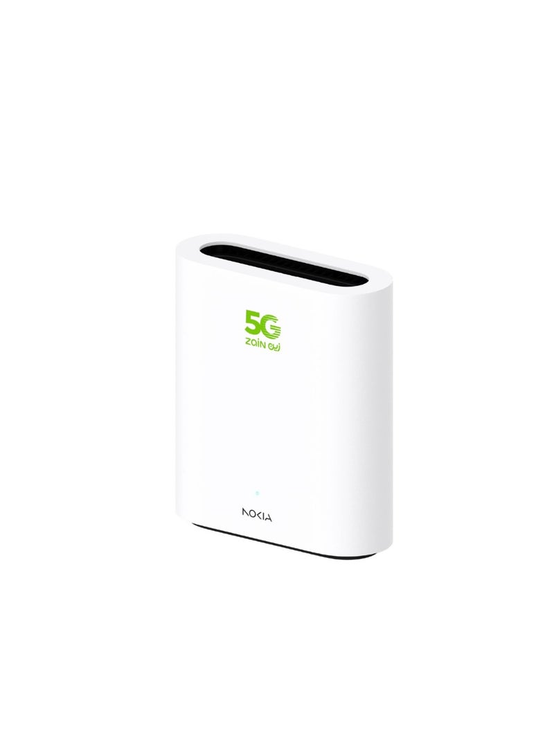 Zain Nokia FastMile 5G Gateway 6.1, Ultra-Fast 5G Home Router, High-Gain Antennas, Gigabit LAN, WiFi 6 "Supports All Networks" White - Image 2