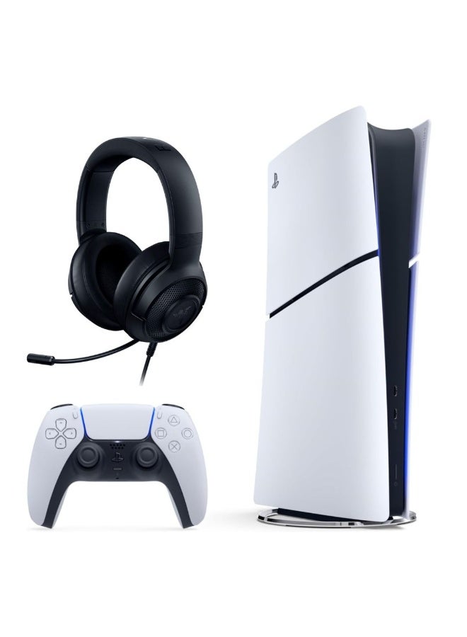 Sony PlayStation 5 Slim Digital Console (KSA Version) With Razer Kraken X lite Headset - Image 1