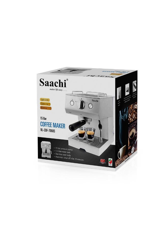 ساتشي صانعة القهوة سااتشي مع مضخة ضغط بخار أوتوماتيكية 15 بار - Image 3