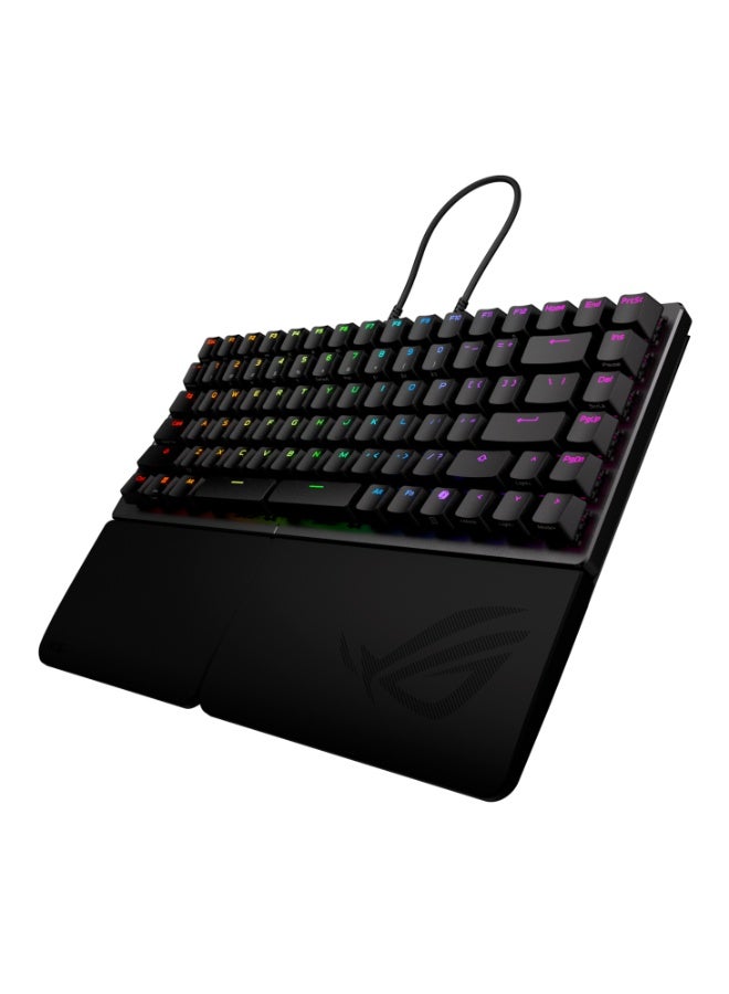 ASUS ROG Falcata 75% Split Wireless Gaming Keyboard, Magnetic Hall-Effect Switches, Adjustable Actuation, Rapid Trigger, Tri-Mode Connectivity, 8000Hz Polling Rate, RGB, Hot-Swappable, PBT Keycaps, Long Battery Life, Black | 90MP043H-BKCA00 Black - Image 4