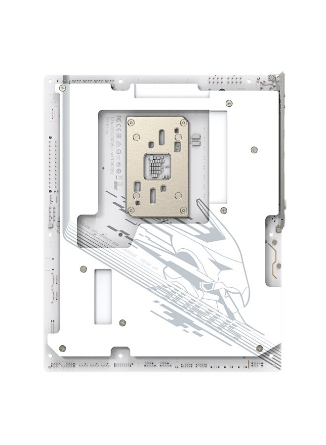 جيجابايت X870E AORUS ELITE X3D ICE ATX Motherboard – AMD AM5 Socket, X870E Chipset, 16+2+2 Twin Digital VRM, DDR5 Up to 256GB 9000MT/s OC, 4x M.2 (2x PCIe 5.0 + 2x PCIe 4.0), PCIe 5.0 x16 UD Slot X, WiFi 7 + 5GbE LAN, Dual USB4 40Gbps Type-C, HDMI, Sensor Panel Link, RGB, EZ-Latch, White ICE Edition - Image 5