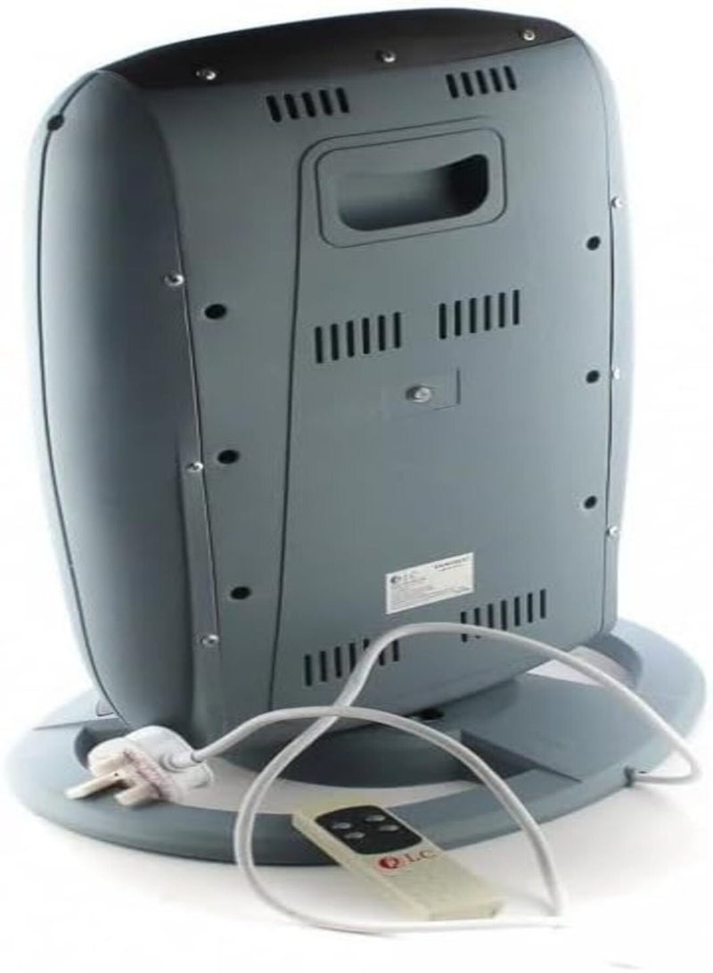 دي إل سي  دفاية  مع ريموت كنترول و3 مستويات للطاقة حتى 1200 واط، أمان تلقائي عند السقوط، حركة تأرجح لتوزيع الحرارة، عازل حراري وغطاء واقٍ للاستخدام المنزلي والمكتبي 1200 W DLC-R5828 (1200W) - Image 3